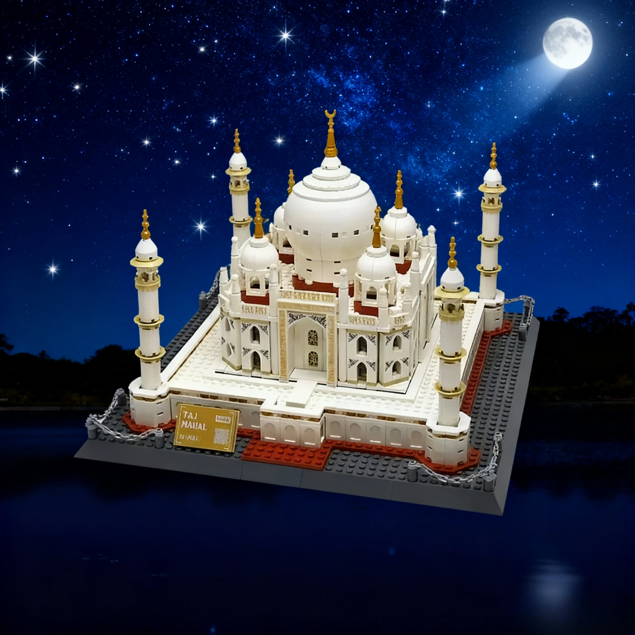Creatieve Grote Taj Mahal Model Bouwstenen Speelgoed Kit Wereld Gerenommeerd Architectonisch Paleis DIY Monteren Bakstenen Speelgoed voor Kinderen Jongens