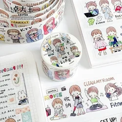 1pcs/1lot Decorative Adhesive tapes Fairy Person Molinta Girls masking tapes Junk Journal Scrapbooking stikcers DIY Paper 5m