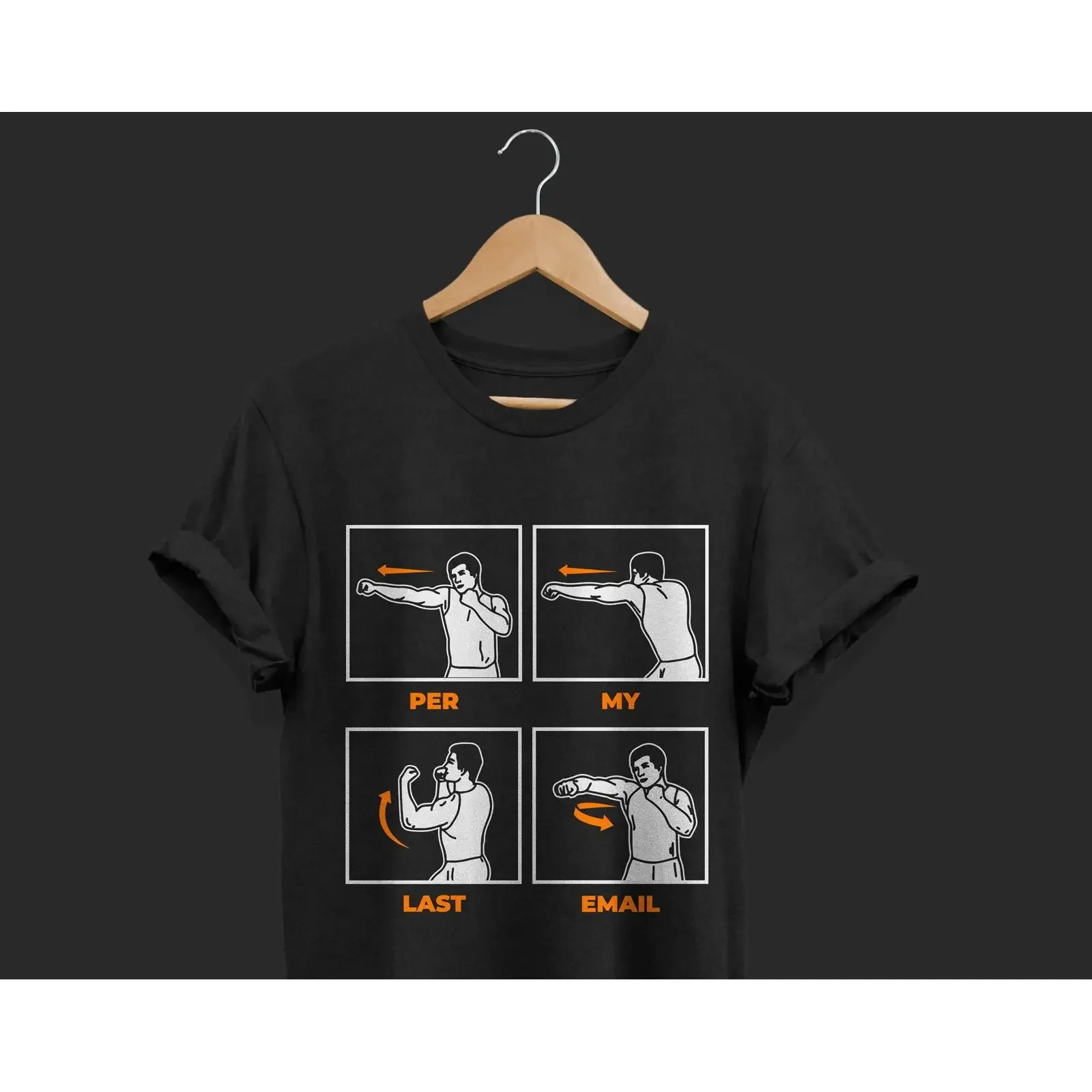 Per My Last Email Boxing Meme Funny T Shirt Office Job Sarcastic Joke For Coworker Colleague Worker Birthday Present vintage