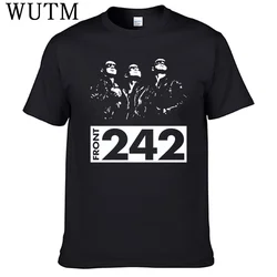 Band Front 242 T Shirt 100% Cotton Men Shirt