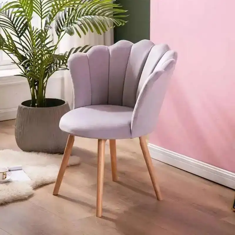 for Backrest Simple Modern Company Rotatable Soft Velvet Chair with Wheels Office Creative Chair Office Chairs for E-sports Room view 5