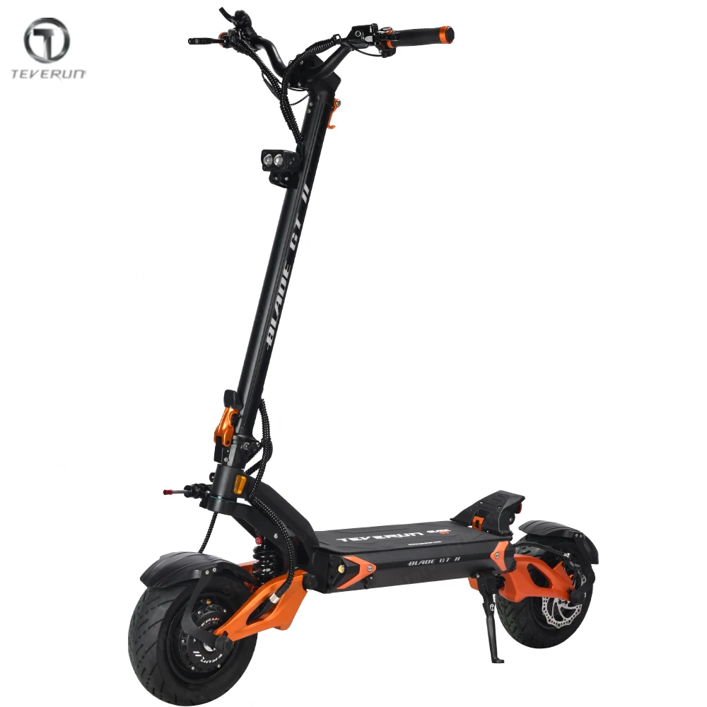Teverun Blade GT II 60V 26Ah, double moteur 1600W x 2, 85 km/h, mise à niveau KKE, Suspension réglable, fonction application Bluetooth, nouveauté