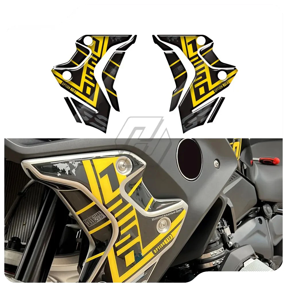 

3D Resin Motorcycle Radiator Guard Sticker for BMW R1250GS LC Triple Black 2019-2023 40 Years