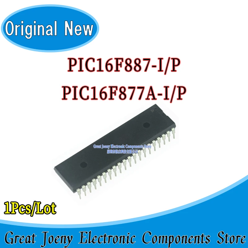 (1piece)100% New PIC16F887-I/P PIC16F877A-I/P PIC16F887 PIC16F877A DIP-40 Chipset Bulk Best Price Plastic Casing