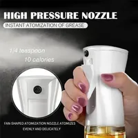 Oil Spray Bottle 200ml High Borosilicate Glass Cooking Oil Dispensers Olive Oil Sprayer Mister for Air Fryer Salad Baking