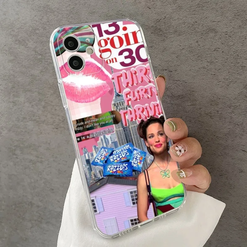 13 going on 30 movie Phone Case FOR IPhone 15 14 12 11 Pro 15 Plus 13 Pro MAX XR Xs MINI Transparent Covers