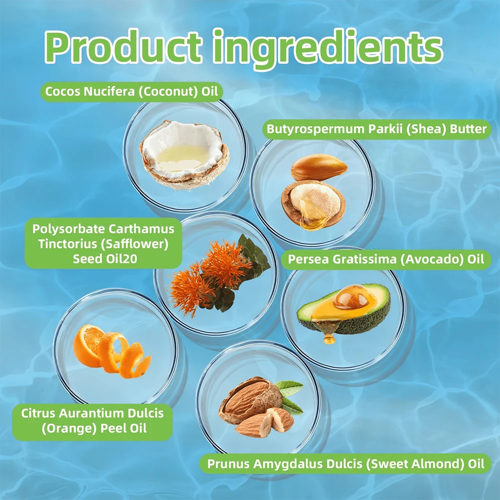 SUYARUN Organic Coconut Sugar Body Scrub Exfoliating & Moisturizing - Natural Spa Care for Soft Skin - 300g.