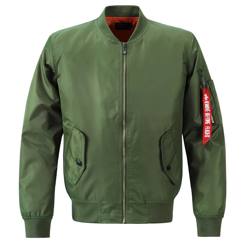 

Spring Autumn Bomber Jacket Men Korean Fashion Stand Collar Military Jacket Men Clothing Baseball Jacket Coat Large Size M-4XL