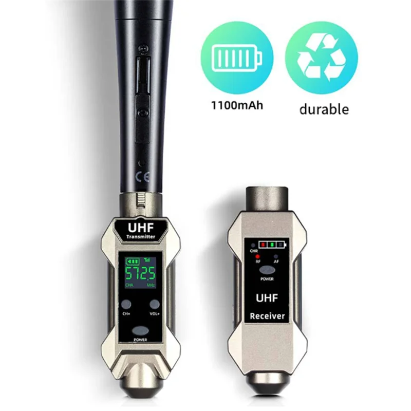 Y45A-Dynamic Microphone Wireless UHF Receiver Transmitter System Portable High Fidelity Restore Sound Quality