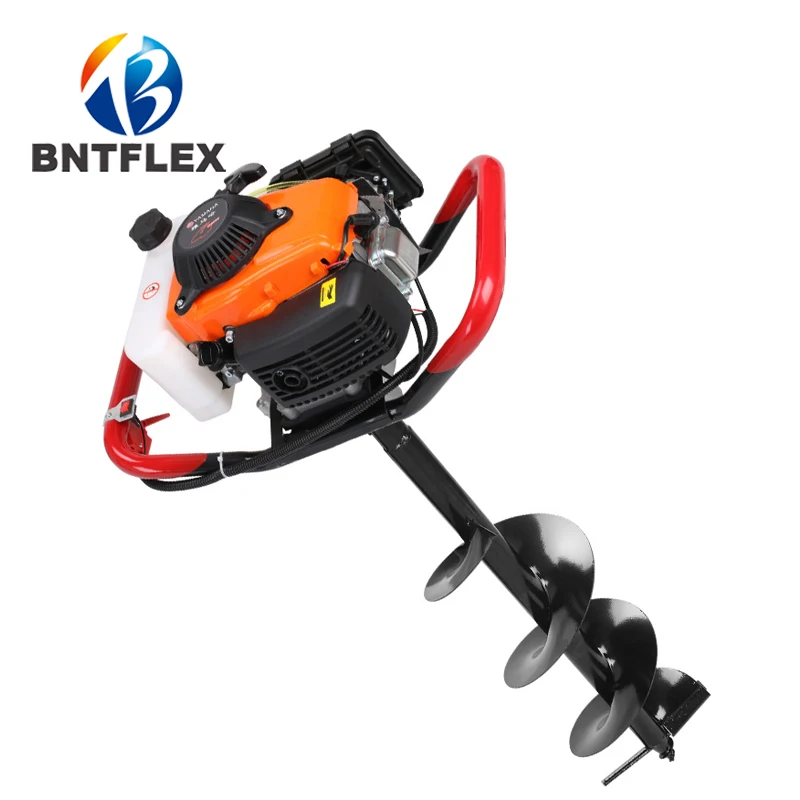 

High power ground drill agricultural single-person gasoline engine ground drilling piling planting fertilize digging machine