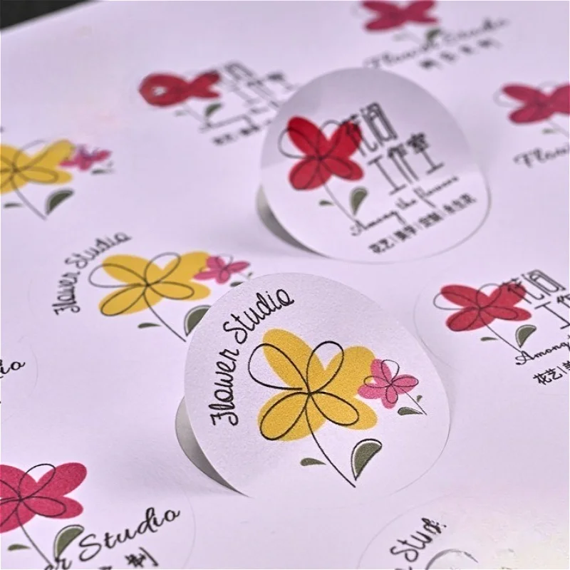 Custom Logo Adhesive Labels, Sealing Stickers Instagram-style Printing for Food Packaging  Personalized Fun Tags view 5