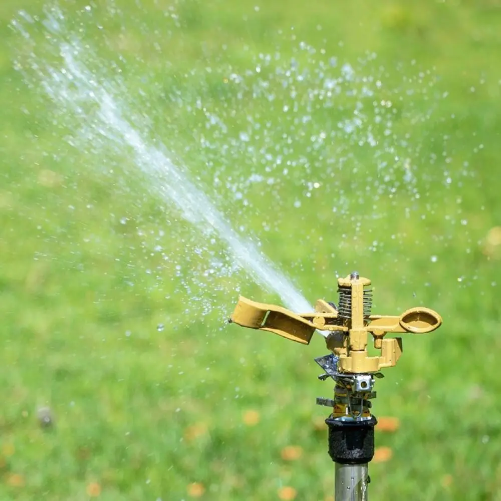 Garden Irrigation Rocker Sprinkler Alloy Automatic Rotating Nozzle For Lawn Grass Care Yard Agriculture Watering