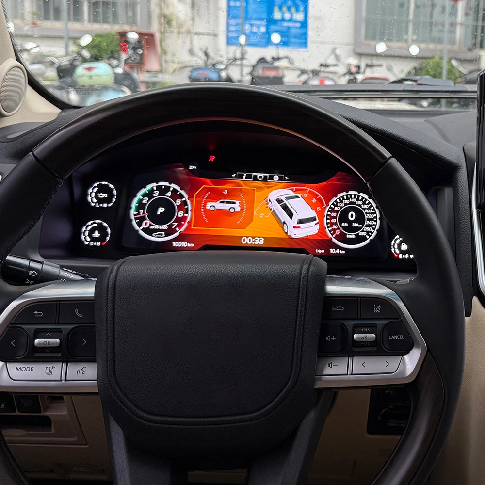 Car Digital Cluster For Land Cruiser 200 LC200 2008-2015 Dashboard Auto LCD Instrument Panel Speedometer Head Unit Meter Screen
