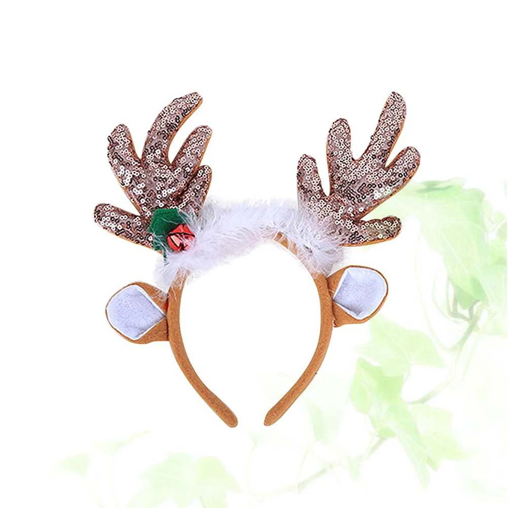 

Antler Hair Hoop Christmas Headb Party Headdress Sequins Bulk Gifts Lightweight Safe Size Fit Comfortable Wear Creative Fun