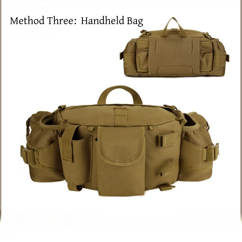 Trekking Tactical Handbags Shoulder Bag Camping for Man Hiking Travel Climbing Fishing Sling Crossbody Outdoor Weekend Molle Bag