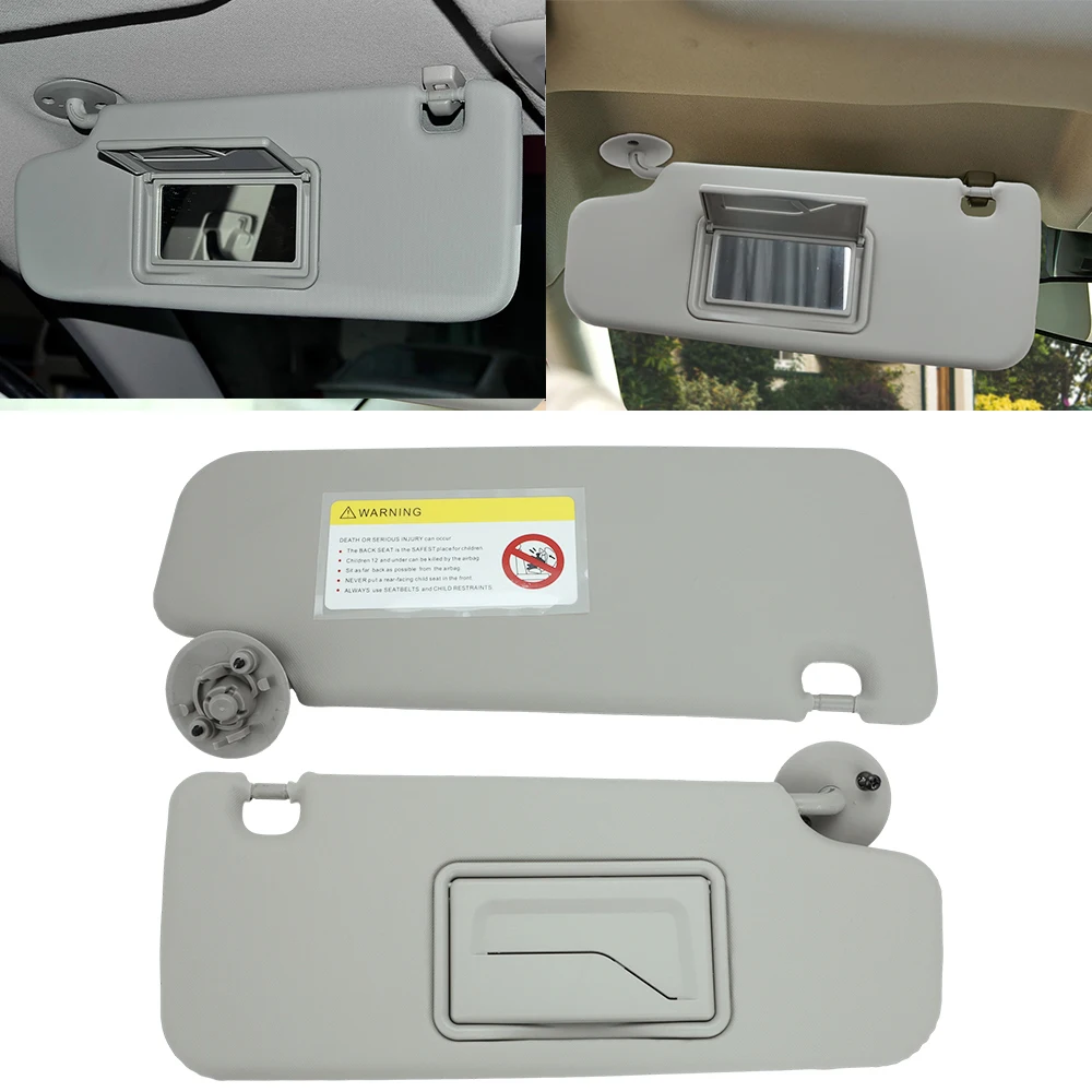 Sunvisor With Mirror Visor For Chevrolet Aveo Spark Daewoo Matiz Chevy Sonic 2012-2020 Sun Shield Car Left Right Side Sunshade