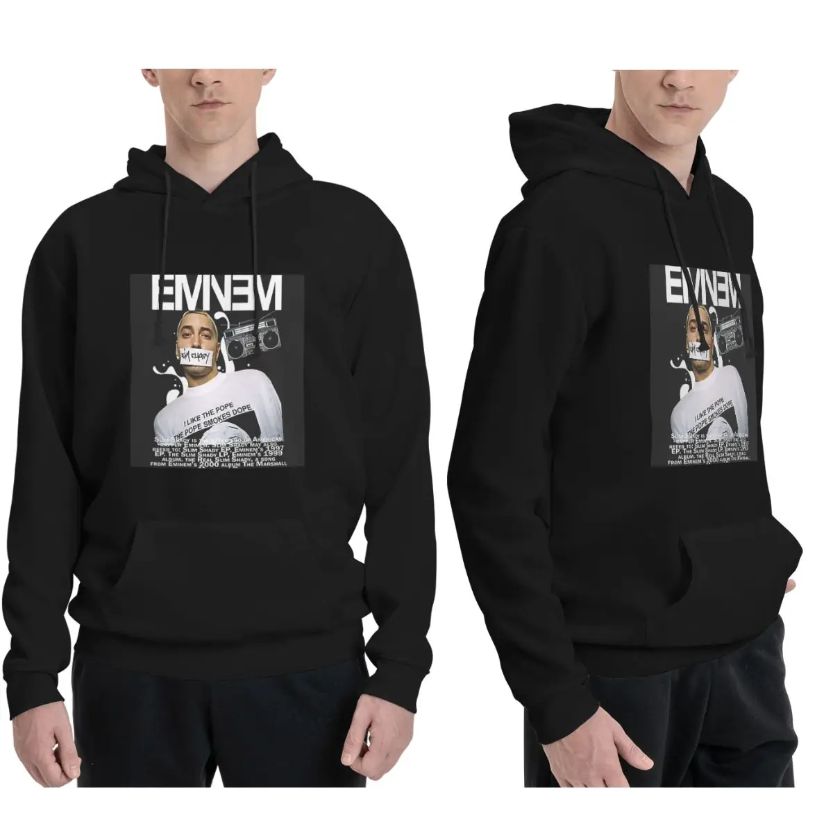 

Eminem Slim Shady Music Rap Hoodies Men Women Casual Pullover Sweatshirts Fashion Long Sleeve Clothing Autumn Winter