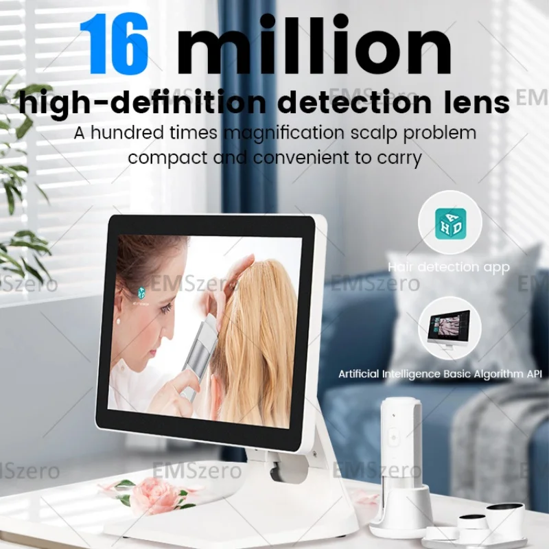 

Мини-анализатор волос AISIA DS3, интеллектуальный уход за кожей головы, AI-детектор фолликулов, сетчатый доступ для салона, профессиональный анализ волос и кожи головы