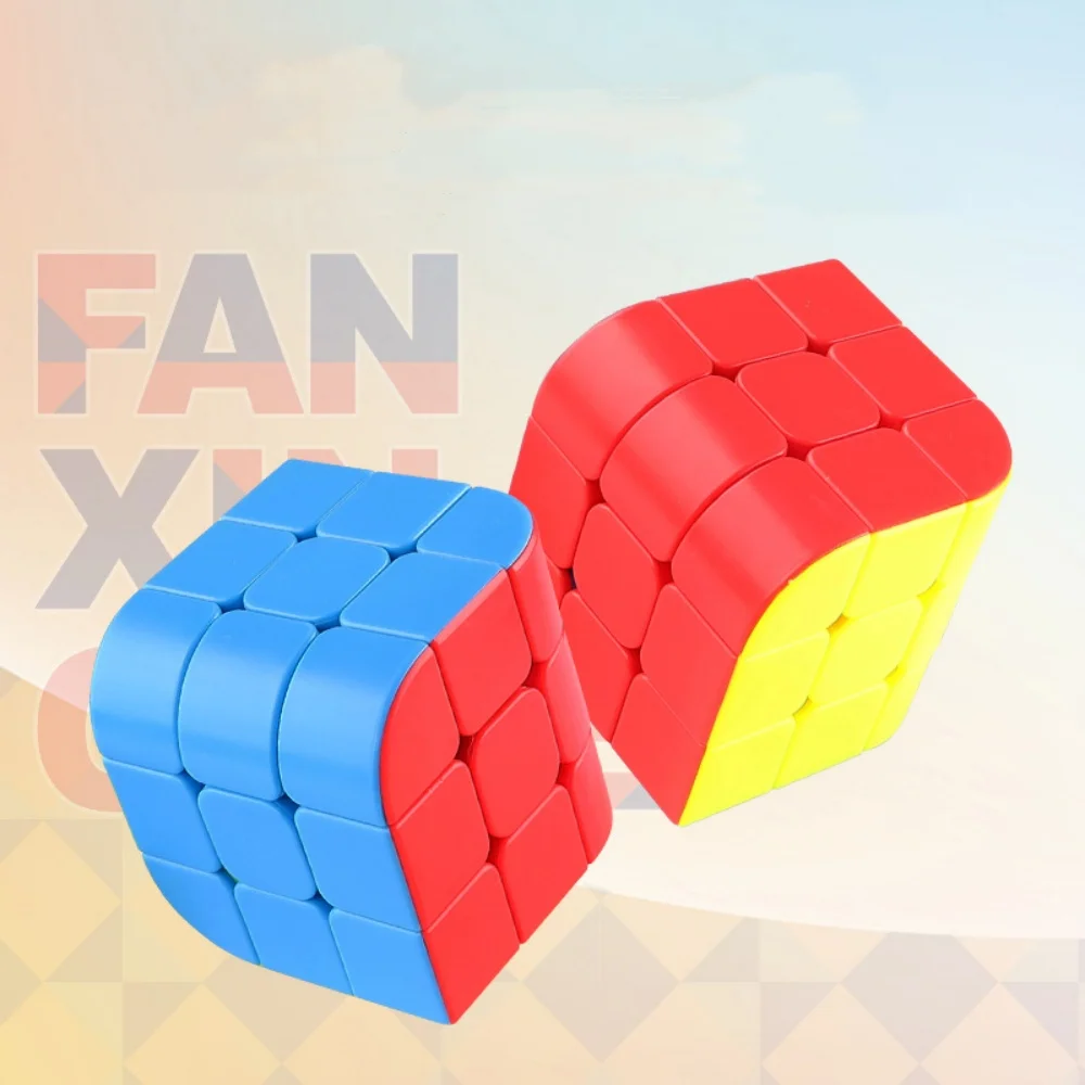 Fanxin-子供用三角マジックキューブ、教育用パズルおもちゃ、スピードプロ、3層、3x3