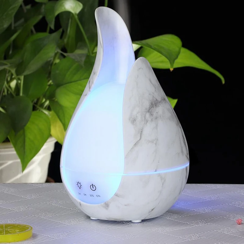 Air Humidifier 7 Color Aroma Essential Oil Diffuser Wood Aromatherapy Cool Mist Maker Fogger EU Plug