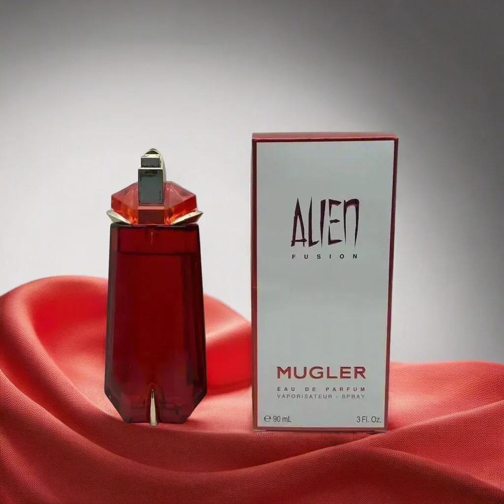 بخاخ برائحة خشب كهرماني زهري للنساء من Mugler Alien، رائحة الياسمين الدافئة، فكرة هدية رومانسية أنيقة للعطلات