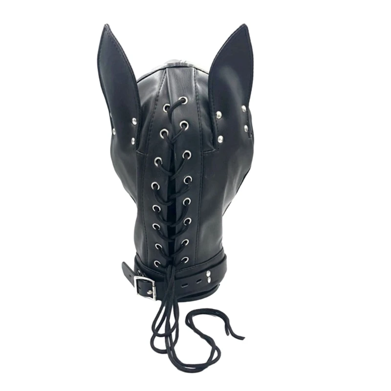 Masque chien 95AB, masque chien réaliste avec cache-yeux, mascarade chien pour hommes, accessoires Costume pour