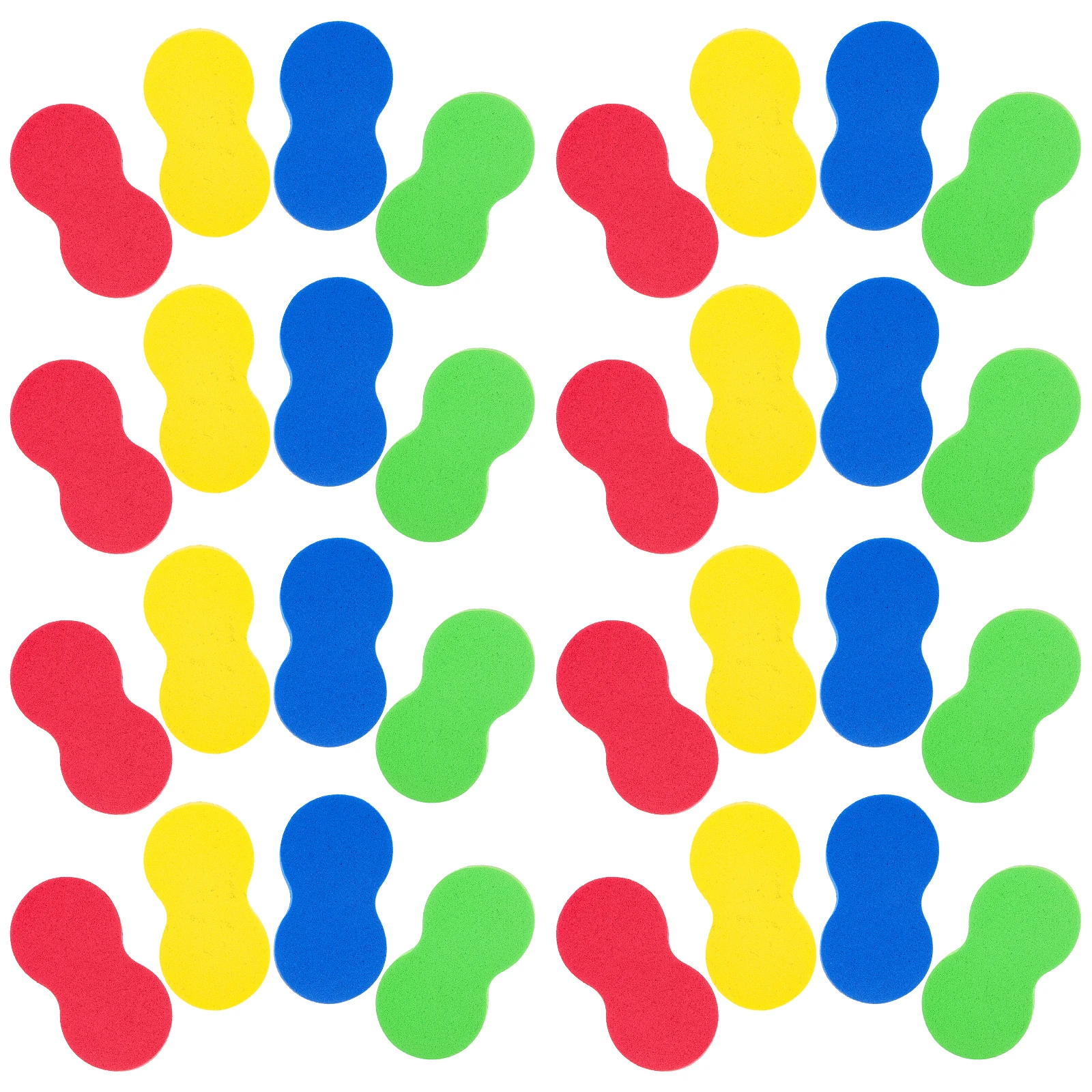 20pcs Whiteboard Eraser Dry Rectangle Bulk Small Office Teacher Child Mini Cleaning Tools Portable Erasable Student