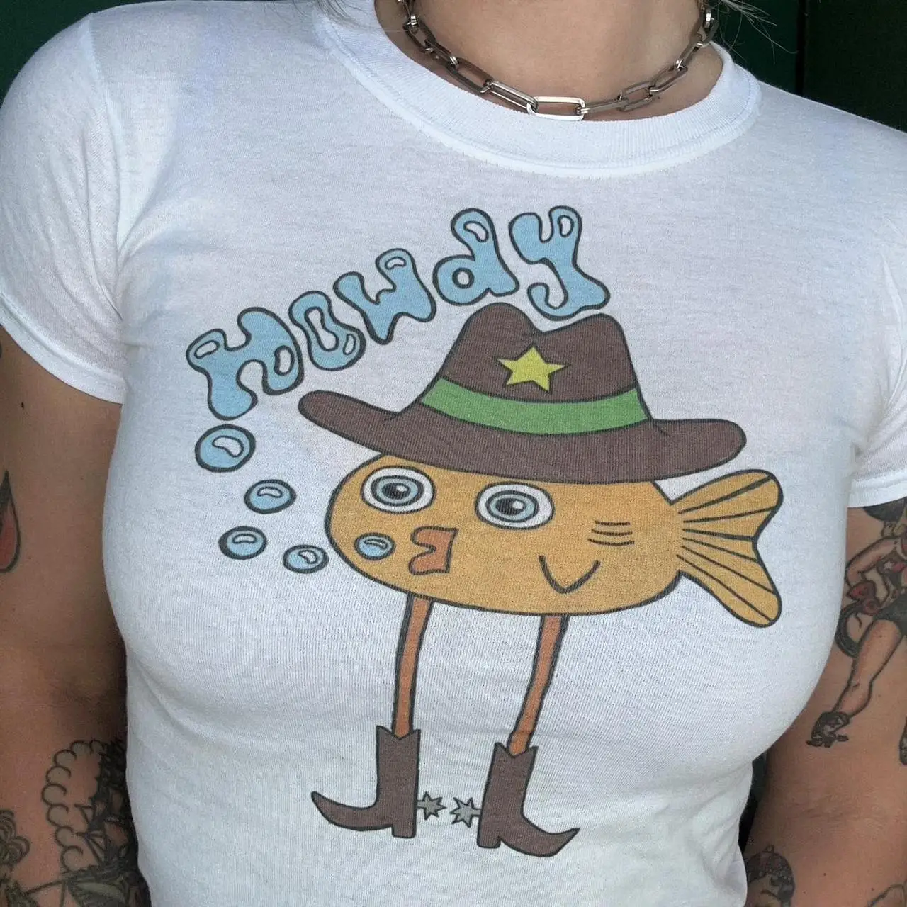 

2000s Streetwear Crop Top Cute Print Aesthetic Women Summer Round Neck Short Sleeve Slim T-Shirt Y2k Clothes Gothic