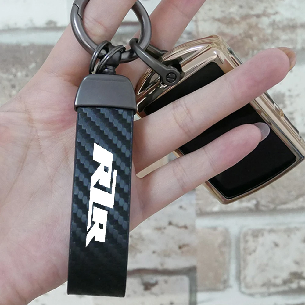 

Motorcycle Keychain RZR Keyring Carbon Fiber Grain Keyring for KTM 2020 R2R 390 690 1190 1290 Keychain Ring Funny Decoration