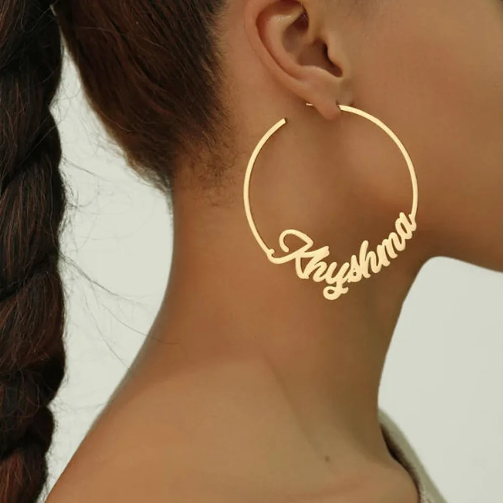 

Personalized Name Earrings: Customized Letter Jewelry