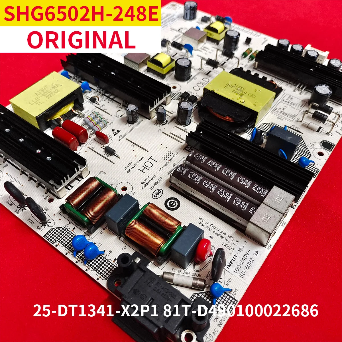 SHG6502H-248E SHG6502I-248E 25-DT1341-X2P1 81T-D490100022686 Power supply board for LED TV