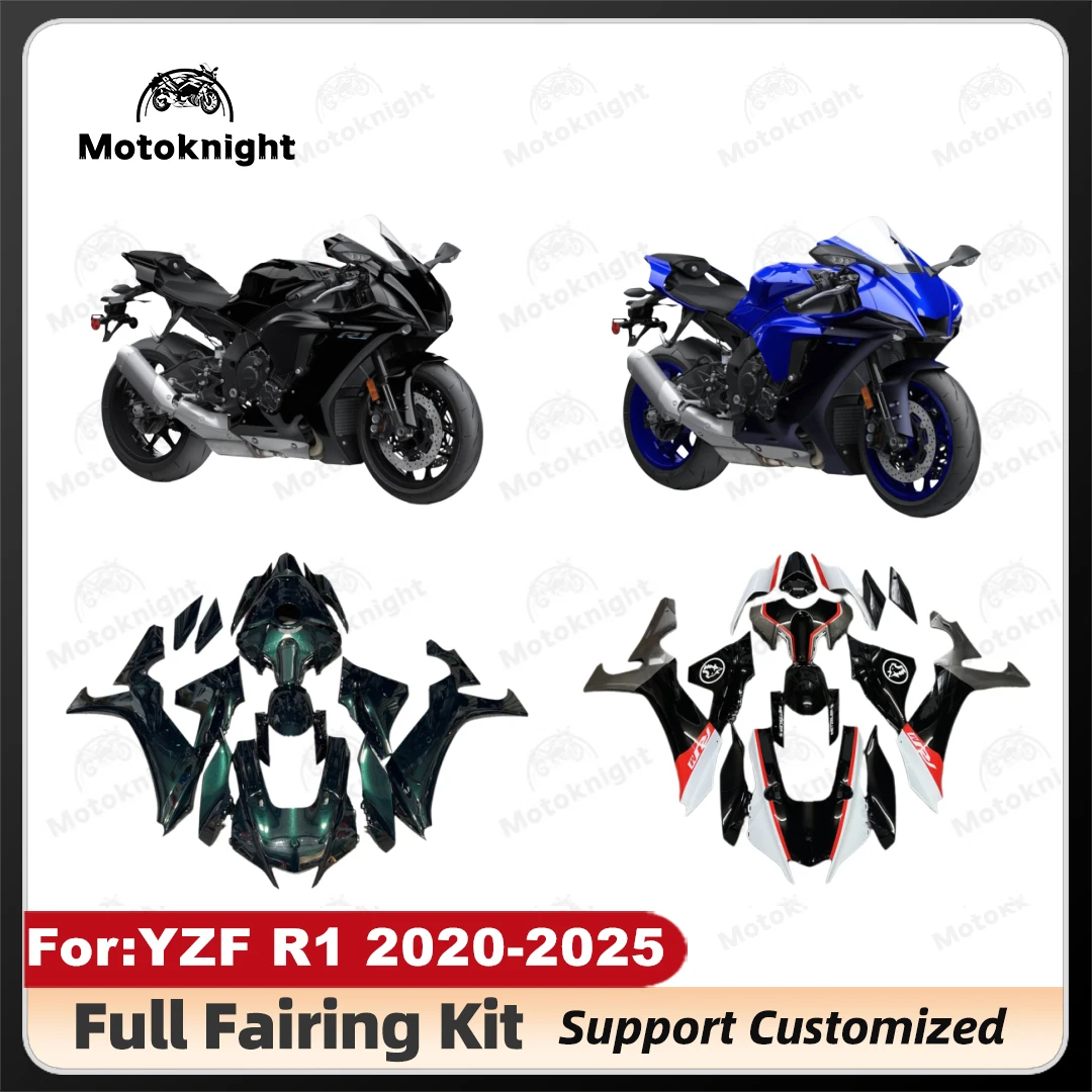 

Новый полный комплект обтекателей для мотоцикла ABS, подходит для YAMAHA YZFR1 R1 R1M 2020 2021 2022 2023 2024 2025 Комплекты обтекателей кузова
