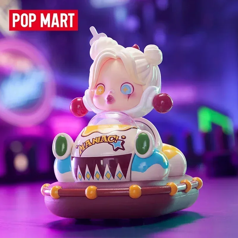 POP MART POPCAR Серия «Бамперные машинки» Оригинальная коллекционная фигурка-сюрприз в закрытой упаковке, игрушка-сюрприз, украшение для рабочего стола