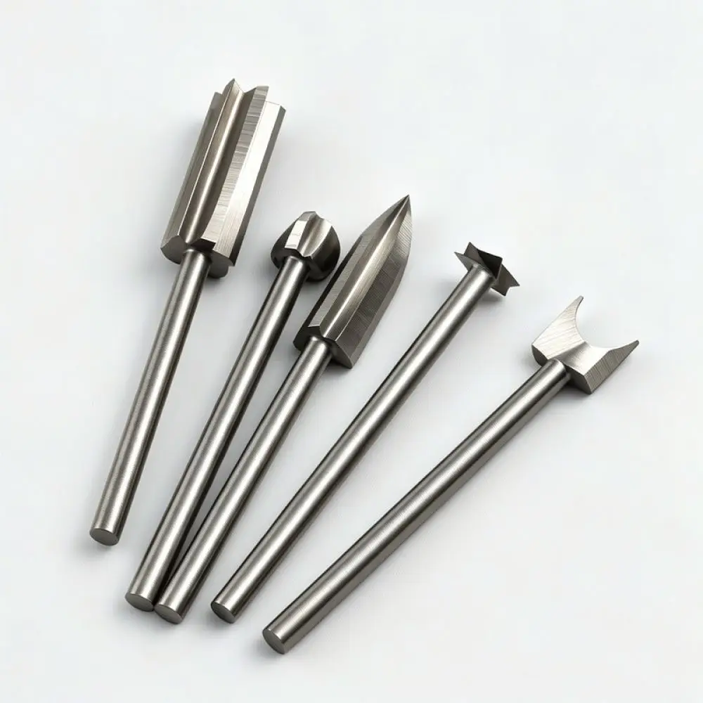 Woodworking Engraving Bit Set HSS Milling Cutter For Electric Grinder Rotary Tool Root Sculpture Furniture Craft