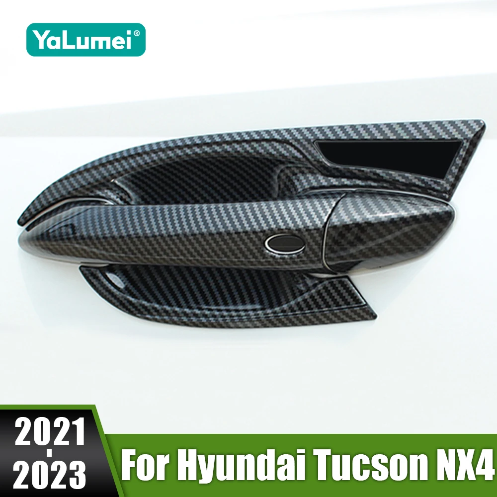 

For Hyundai Tucson NX4 Hybrid 2021 2022 2023 N Line Car Outer Body Door Handle Cover Cap Door Bowl Protection Sticker Accessory