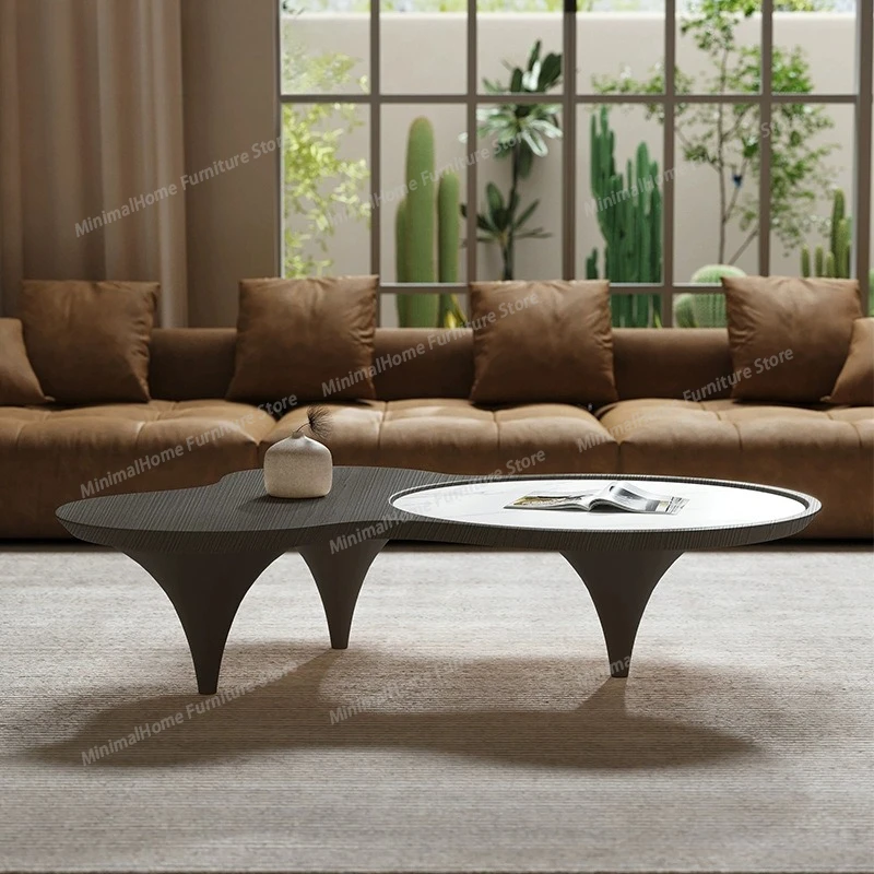 Hotel Cloud Coffee Table Modern Creative Special-shaped Coffee Table Accent Round Rock Living Room Furniture Salontafel XYCJ