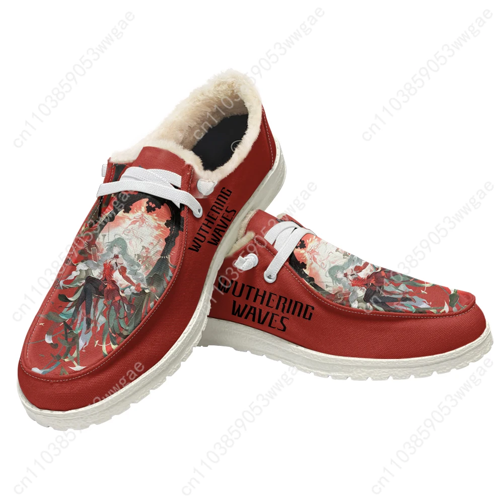 Wuthering Waves Flat Shoe Mens Womens Warm Casual Shoe Indoor Outdoor Light Durable Comfortable Couple Shoes Customized Shoes
