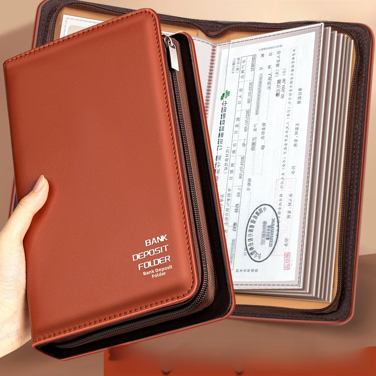waterproof-multi-functional-receipts-and-bank-card-storage-booklet-regular-savings-certificate-holder-family-organizer