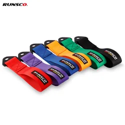 Racing Car Towing Strap High Strength Nylon Trailer Tow Ropes Tow Eye Strap Bumper Trailer Universal