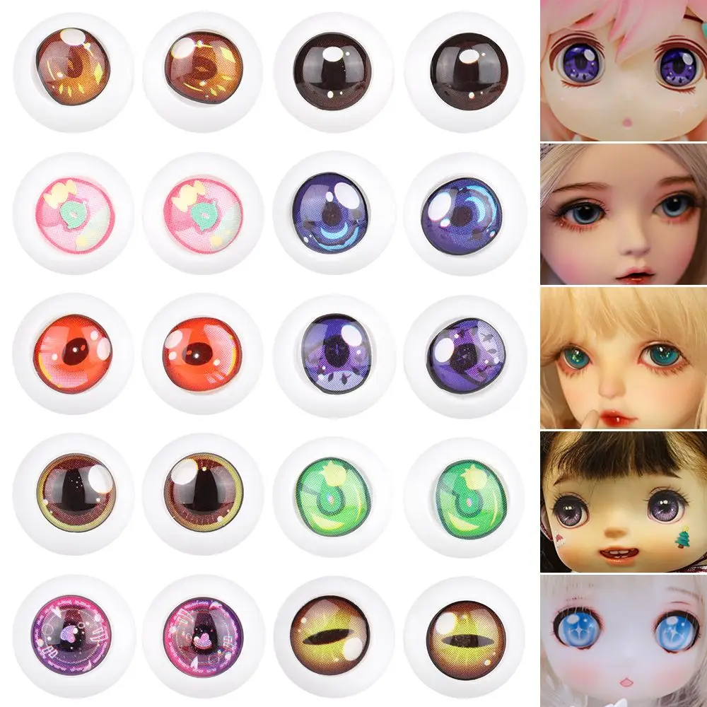 1pair 11mm Funny Plastic Doll Safety Eyes For 1/6 BJD Dolls For ob11 Dolls Animals Toy Puppet Making Dinosaur Eyeballs DIY