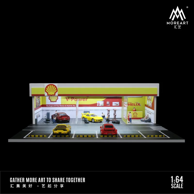 Moreart 1:64 Shell modified shop lighting version of the scene