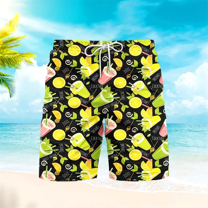 

2025 Women Surfing Personality American Casual Beach Man Swim Shorts Drinks Summer Women Lady Holiday Shorts Designer Clothing