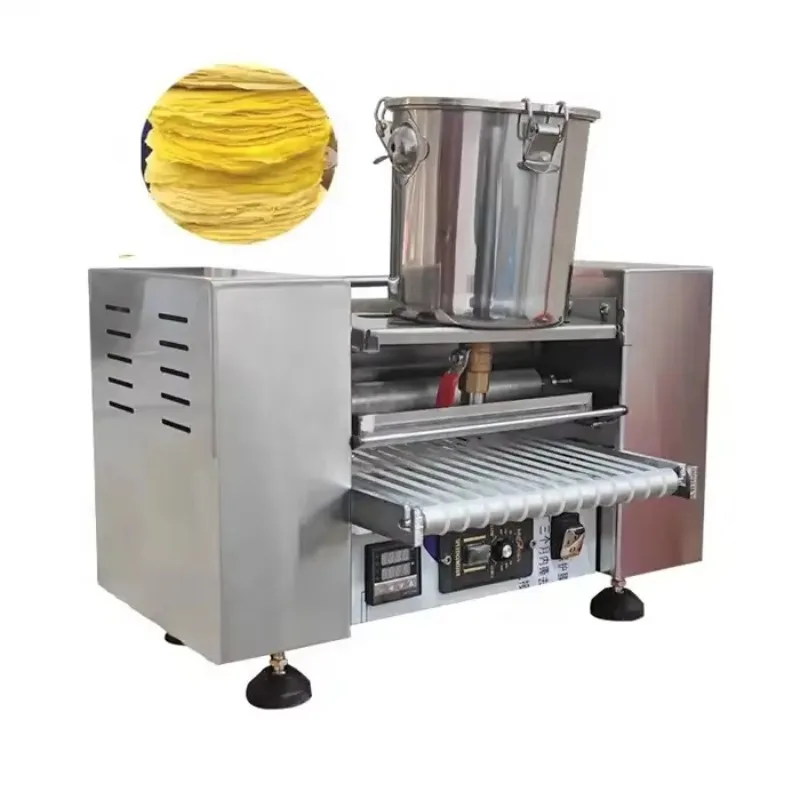 Commercial Automatic Mini Mille Crepe Maker Pancake Machine Thousand Layer Cake Machine Egg Skin Crepe Making Machine Price