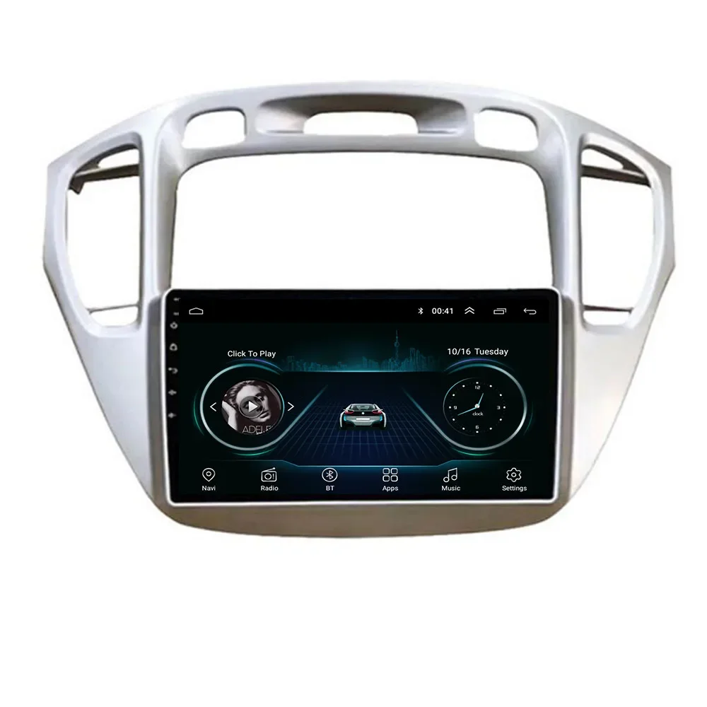 2 Din Android 13 Car Stereo Radio DVD GPS Multimedia Video Player 5G WiFi Camera DSP Carplay For Toyota Highlander 2001-2007