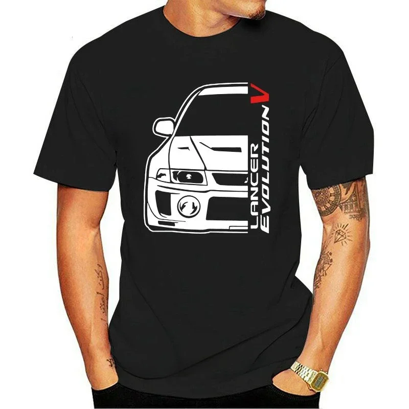 Short Sleeve Tee Shirts Classic Japanese Car Fans Lancer Evo Evolution T Shirt New Fashion Cotton Men Streetwear fashion 2024