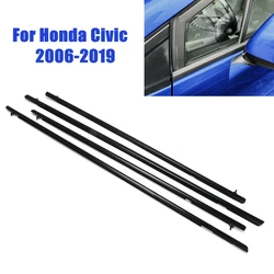 Car Window Glass Weatherstrip Rubber Seal Belt Trim Sealing Strips for Honda Civic 2006-2019 Outer Window Sealed Accessories