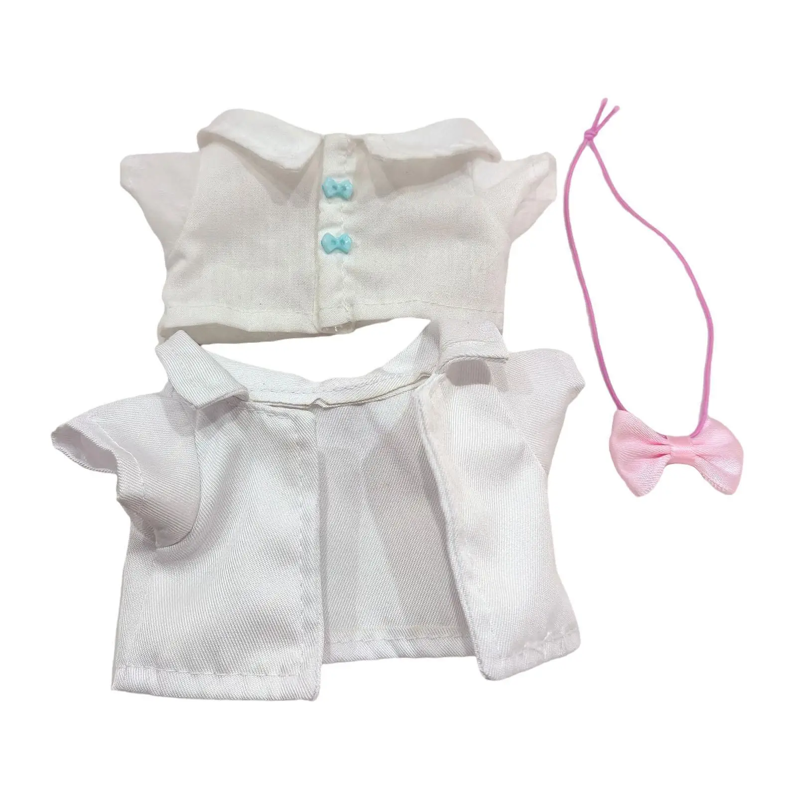 3Pcs Fashion Dolls Shirt and Coat Tie Accessory Outfits Handmade Clothing for