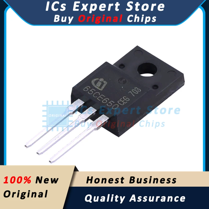 10PCS/LOT Original Transistor IPA65R650CE N Channel 650V 7A MOSFET 65CE650 IPA65R650CE TO-220F