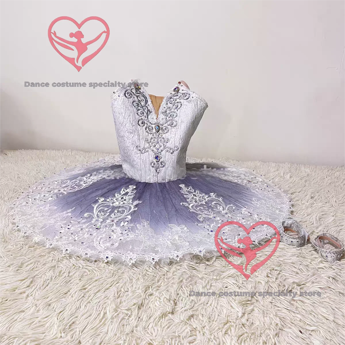High-end custom adult and children's silver fairy variation ballet tutu, professional tutu dress, GDC professional custom-made