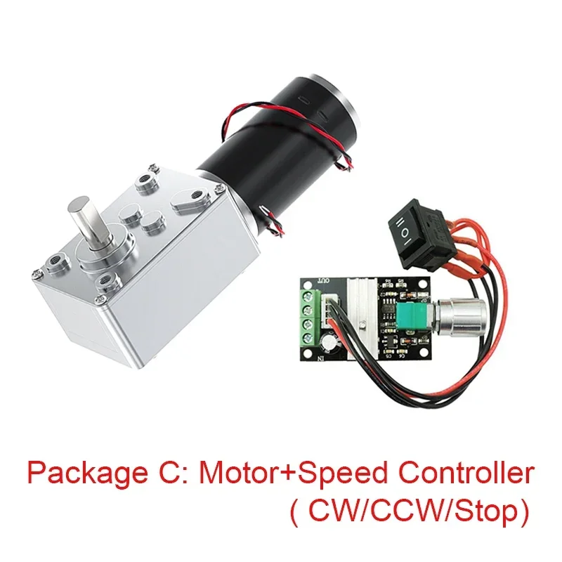 Imagem -04 - Motor de Engrenagem de Redução dc 12v 24v Grande Torque Alta Potência 270kg 7rpm470rpm Motor de Engrenagem Sem-fim Motor Invertido